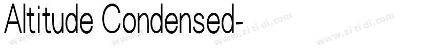 Altitude Condensed字体转换